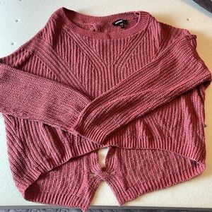 Burgundy Knitted Sweater